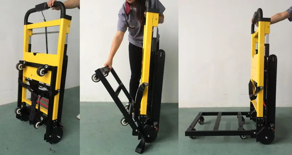 Multifunctional Powered Stair Climbing Platform Foldable Hand Lift