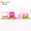 New eco friendly stationery and school supplies children custom cute rubber 3d simulation computer shape pencil eraser