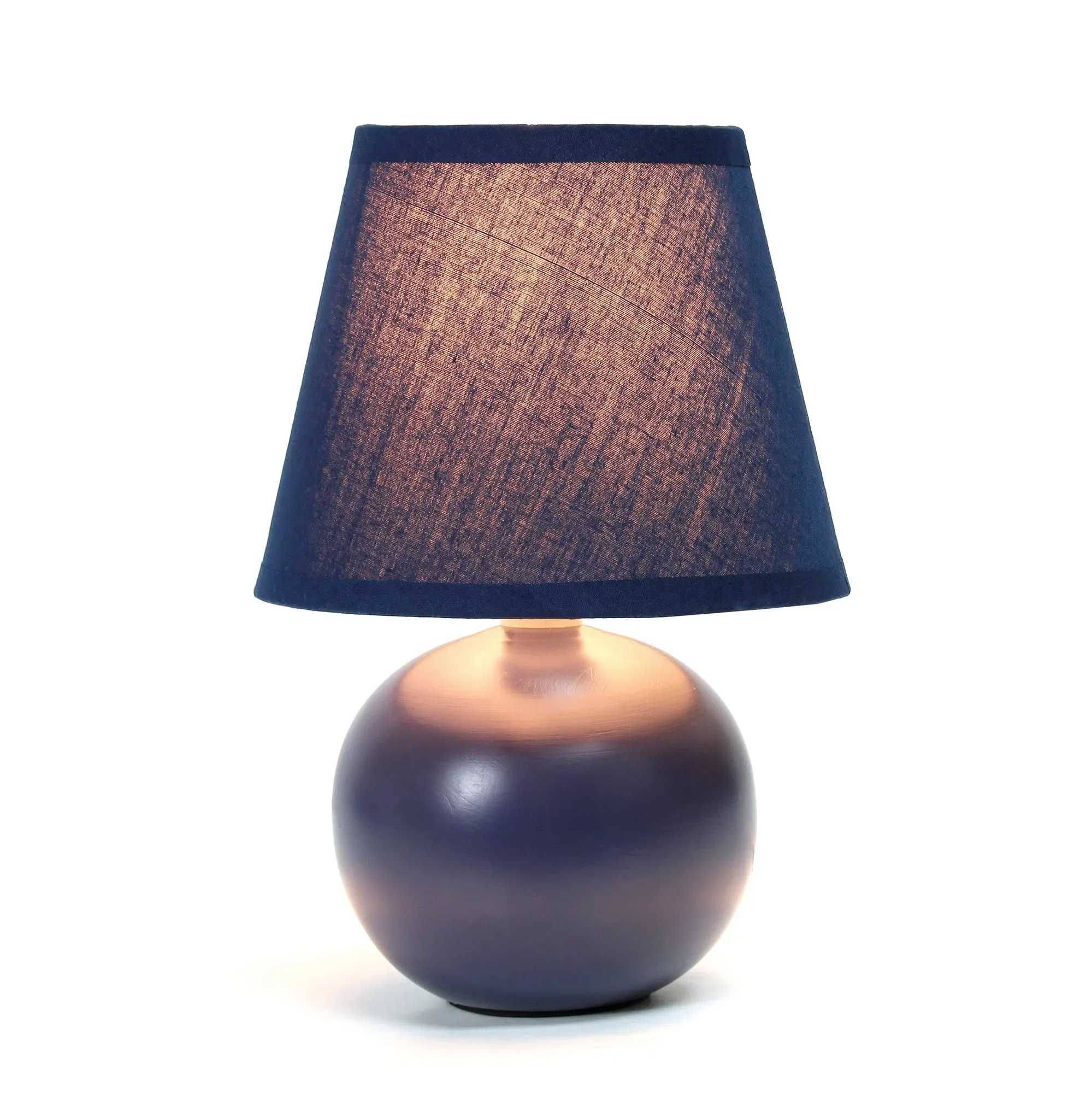 Simple Designs Home LT2008-BLU Simple Designs Mini Ceramic Globe Table Lamp Mini Ceramic Globe Table Lampblue