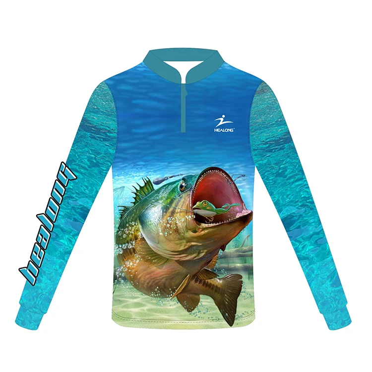 Source Healong Customized Rain Proof Dye Sublimation Fishing Jersey on  m.