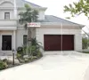 Wholesale modern design automatic sectional stainless steel panel garage door with polyurethane foam inside panel