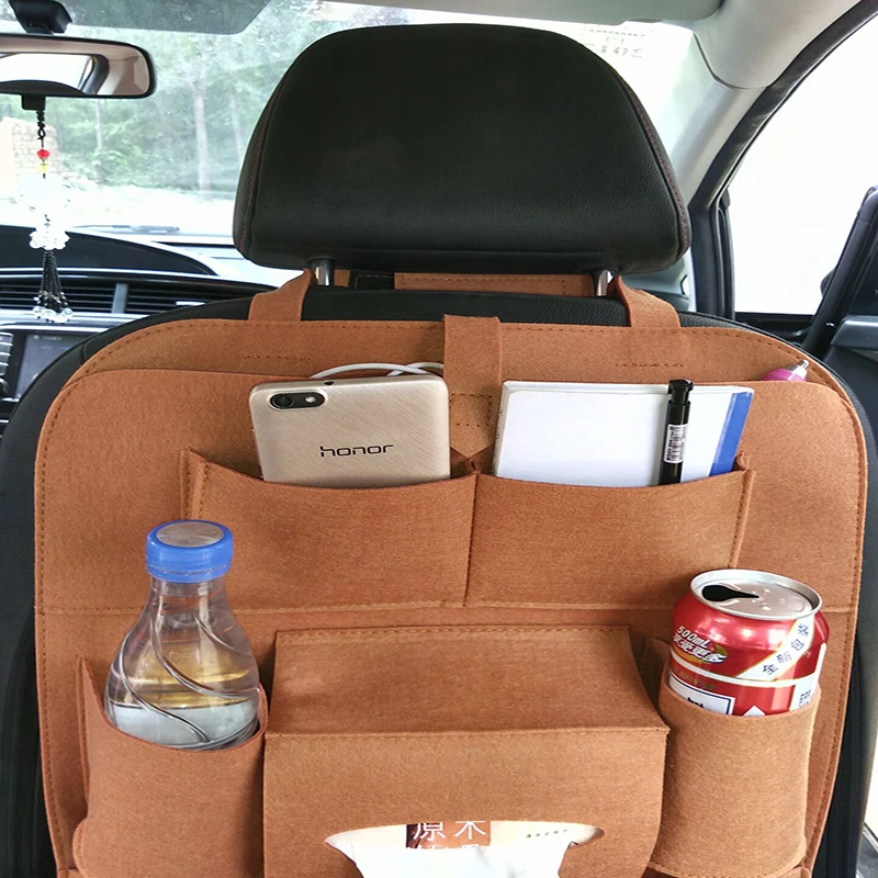 New Design Custom Logo Multipurpose Felt Hanging Car Front Seat Back