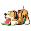 pvc tarpaulin dog inflatable slide/ dry slide for kids