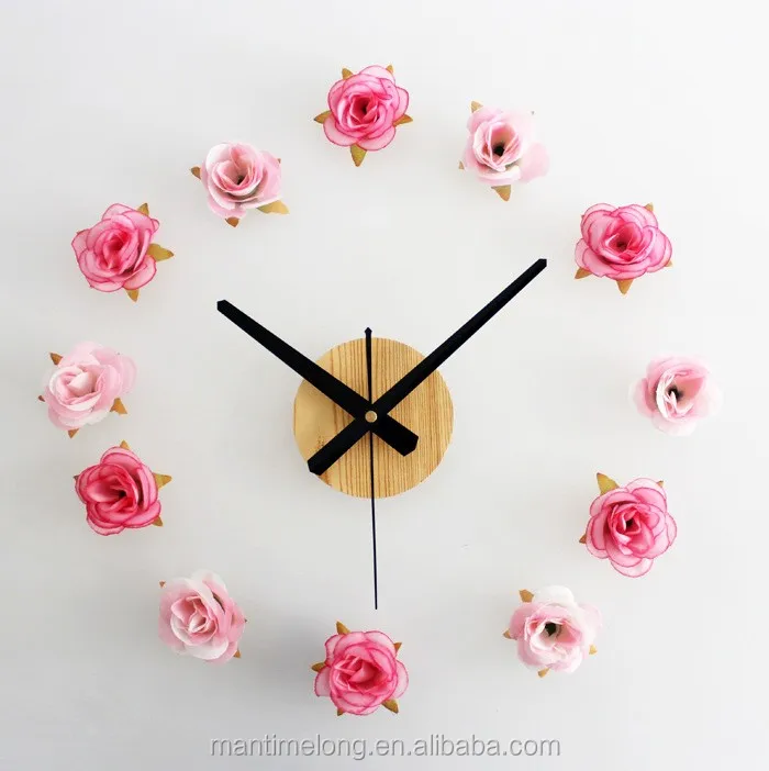 Güzel Çiçekler Romantik Gül Diy Duvar Saati/kırsal Sadelik Diy Moda Güzel Çiçekler Romantik Gül Diy Duvar Saati/kırsal Sadelik Diy Moda