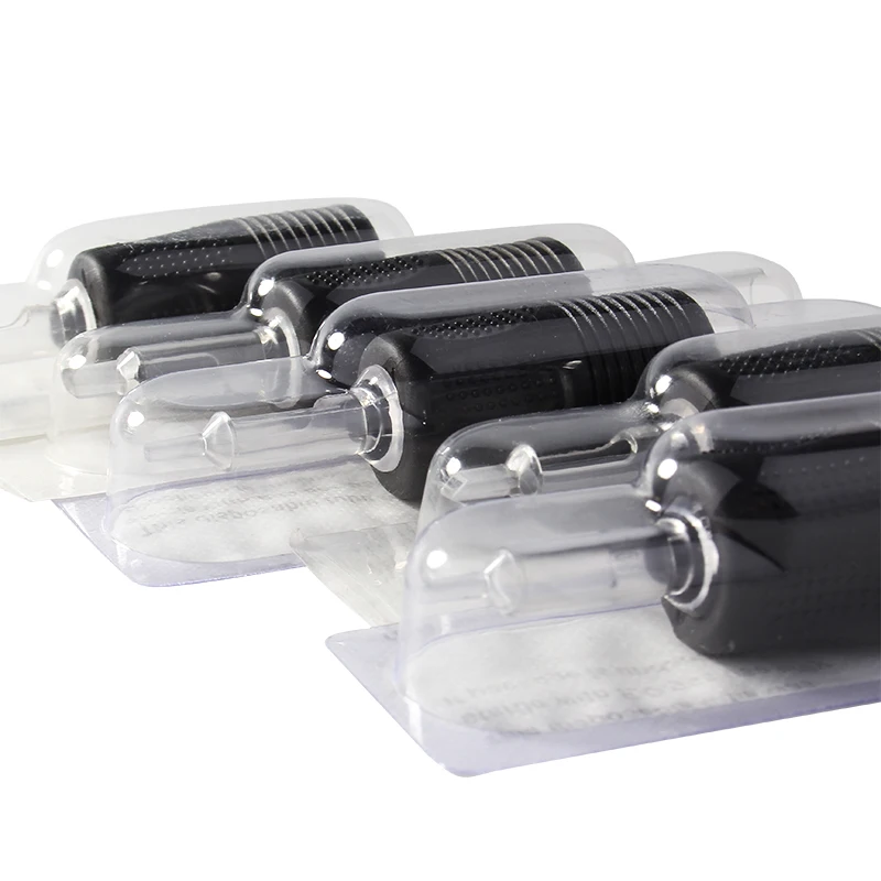 Yilong Tattoo Grip 25mm black disposable grip with clear tip