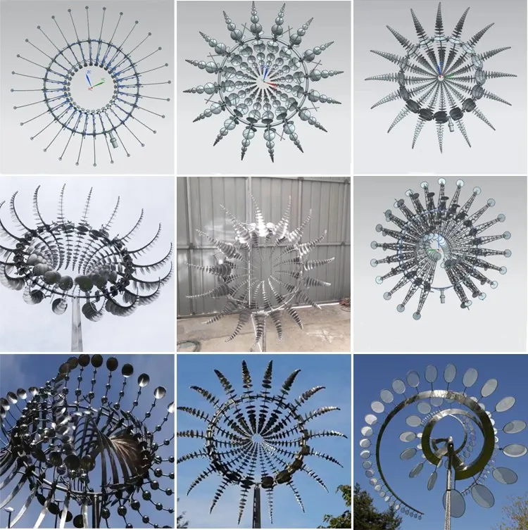 Metal Wind Spinner Kinetic Parts Sculpture For Decoration Buy Metal