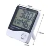 Greenhouse Temperature Humidity Meter Thermometer HTC-1 TEMP&humidity clock white
