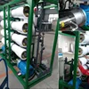 Ocean desalination process plant convert seawater into drinking water in boat
