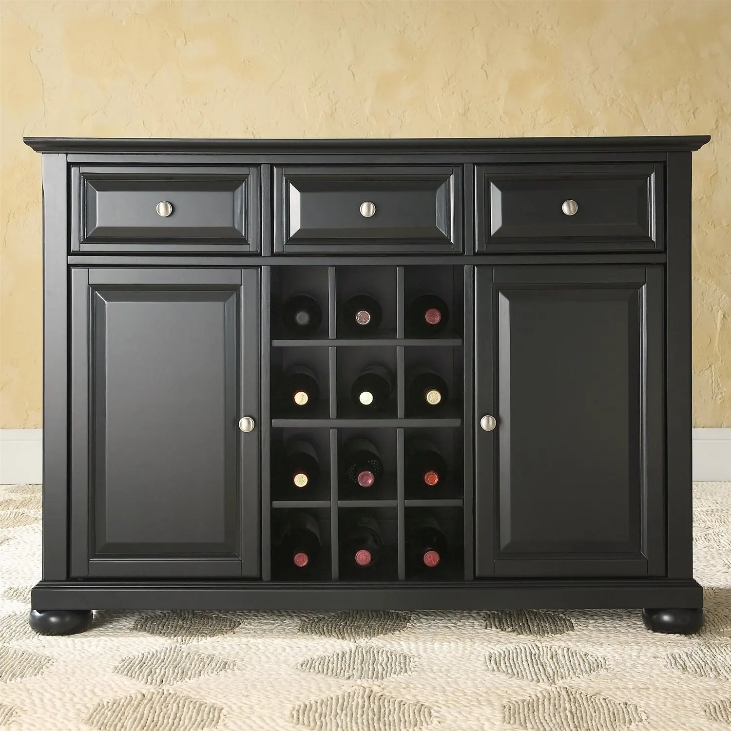 Get Quotations Black Dining Room Buffet Sideboard Cabinet With Wine Storage Get Quotations Black Dining Room Buffet Sideboard Cabinet With Wine Storage