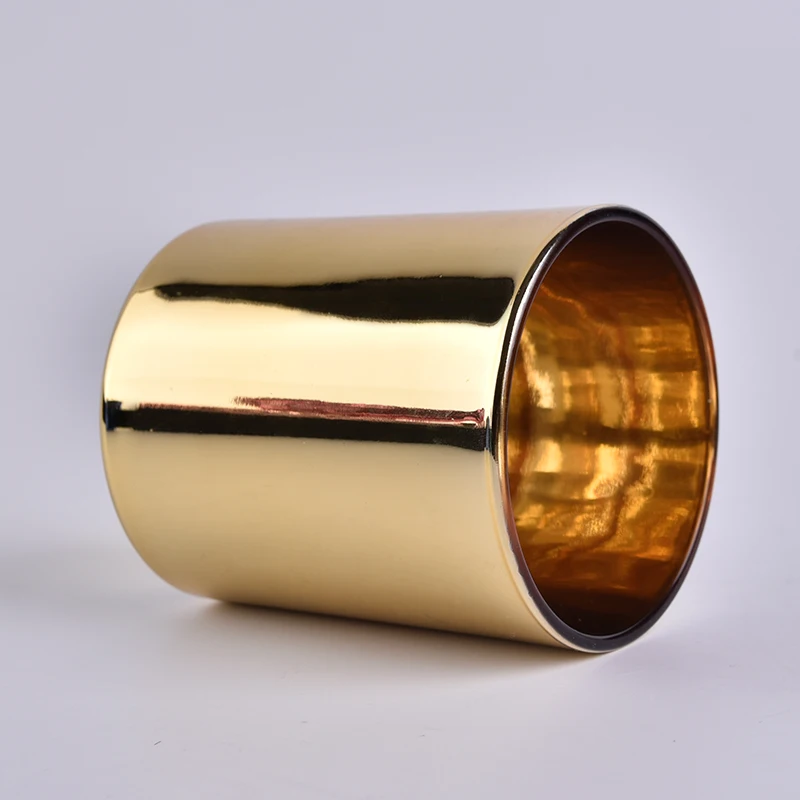 10oz Gold Glass Candle Holders Wholesale