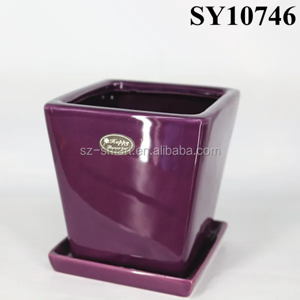 Wholesale Square White Ceramic Flower Pot With Saucer Buy Ceramic Flower Pot,White Ceramic