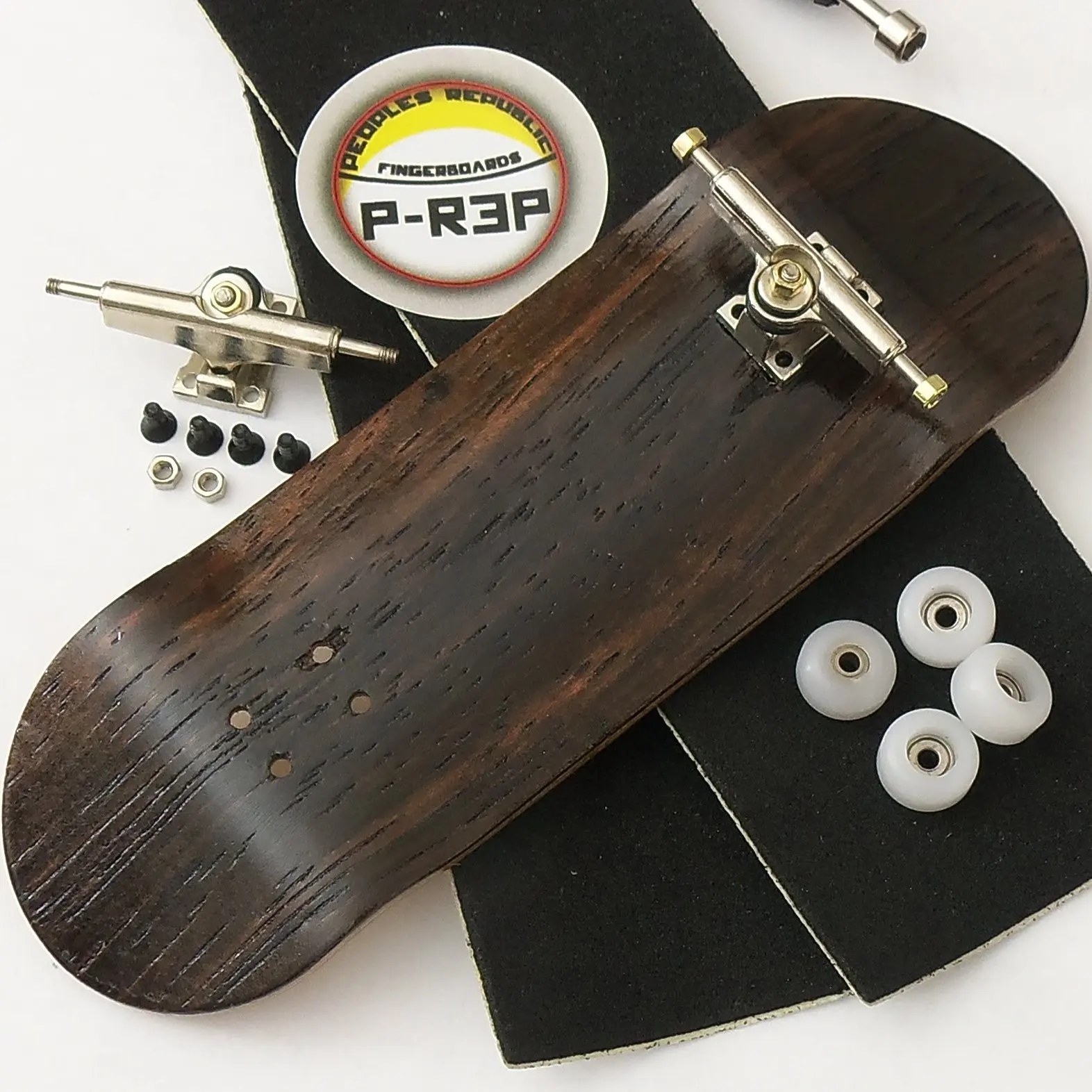 Peoples Republic Ebony 32mm n.EXT Complete Wooden Fingerboard w CNC Lathed ...