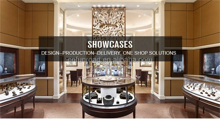 Jewelry Shop jewellery Kiosk Display Showcase with LED light