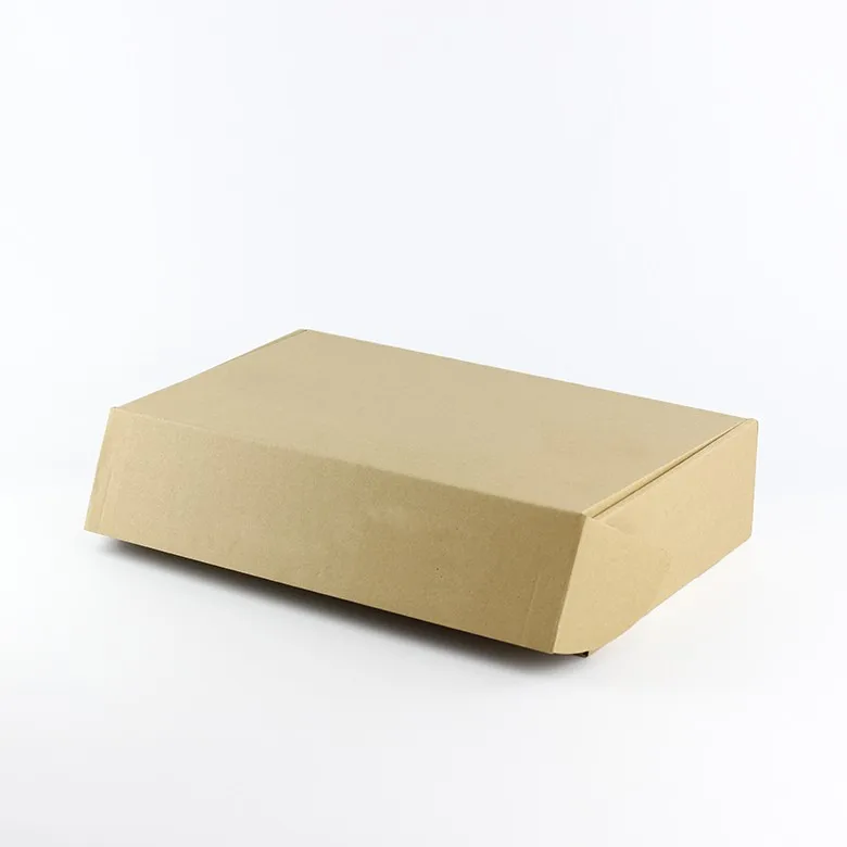 定制标志服装牛皮包装扁平瓦楞纸板运输盒