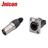 waterproof rj45 metal connector double row pin header with fiber optic cable