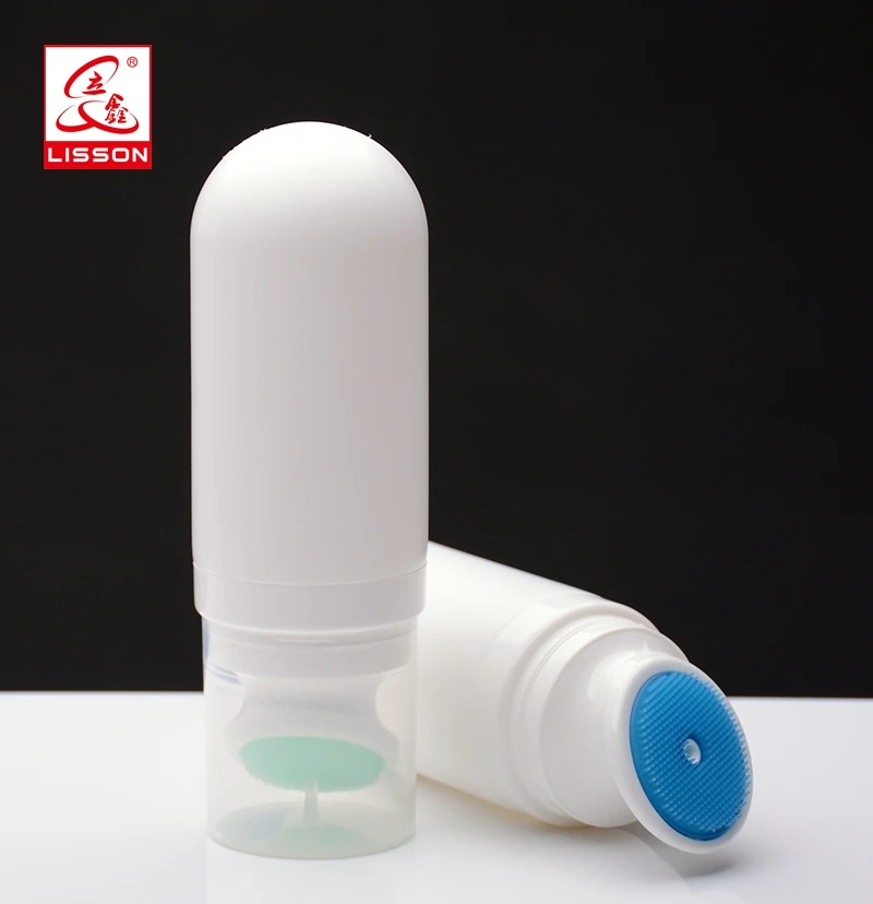 125ml cosmetic packaging tube container with rubber brush