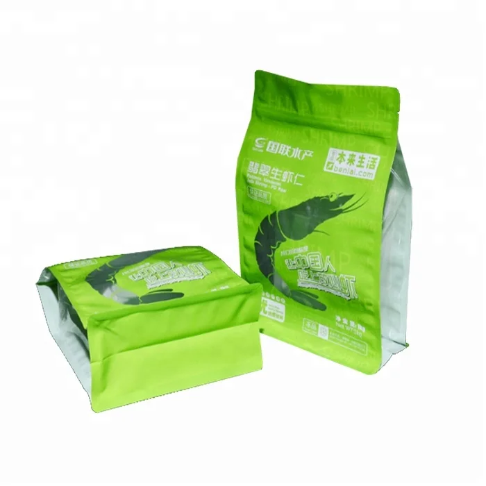 Wholesale Custom Laminated Plastic Zipper Frozen Fish Vacuum Bag Dried