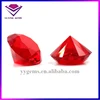 Round Shape Imitation Ruby Wholesale Loose Glass Gemstones