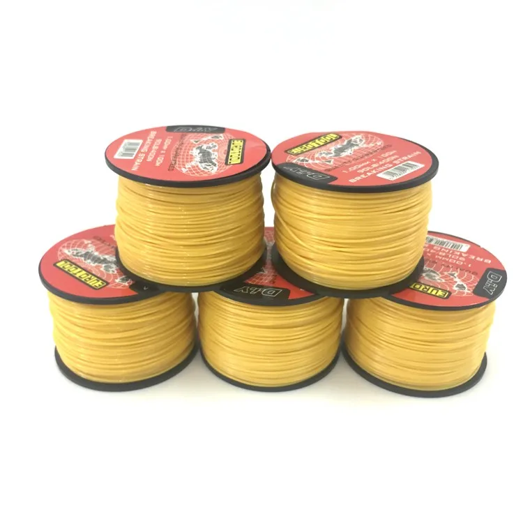 1.0mm Brick Line Yellow Color Nylon Builder String Line For Bricklayers