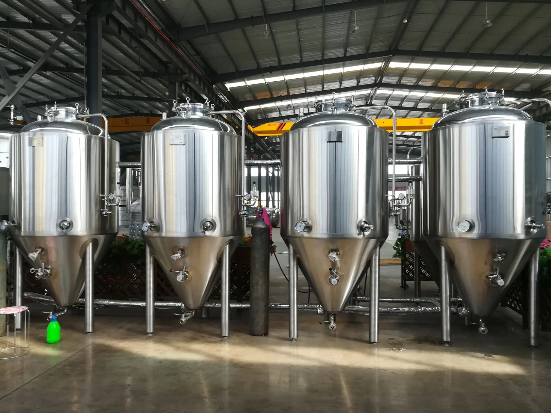 turnkey beer brewing equipment fermentation tanks