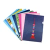 Office Supplies Stationery Transparent Document PP Filefolder, Custom Presentation L Shape A4 Size Plastic File Folder