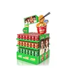 Customized Corrugated Counter Floor Standing Display Racks For Food
