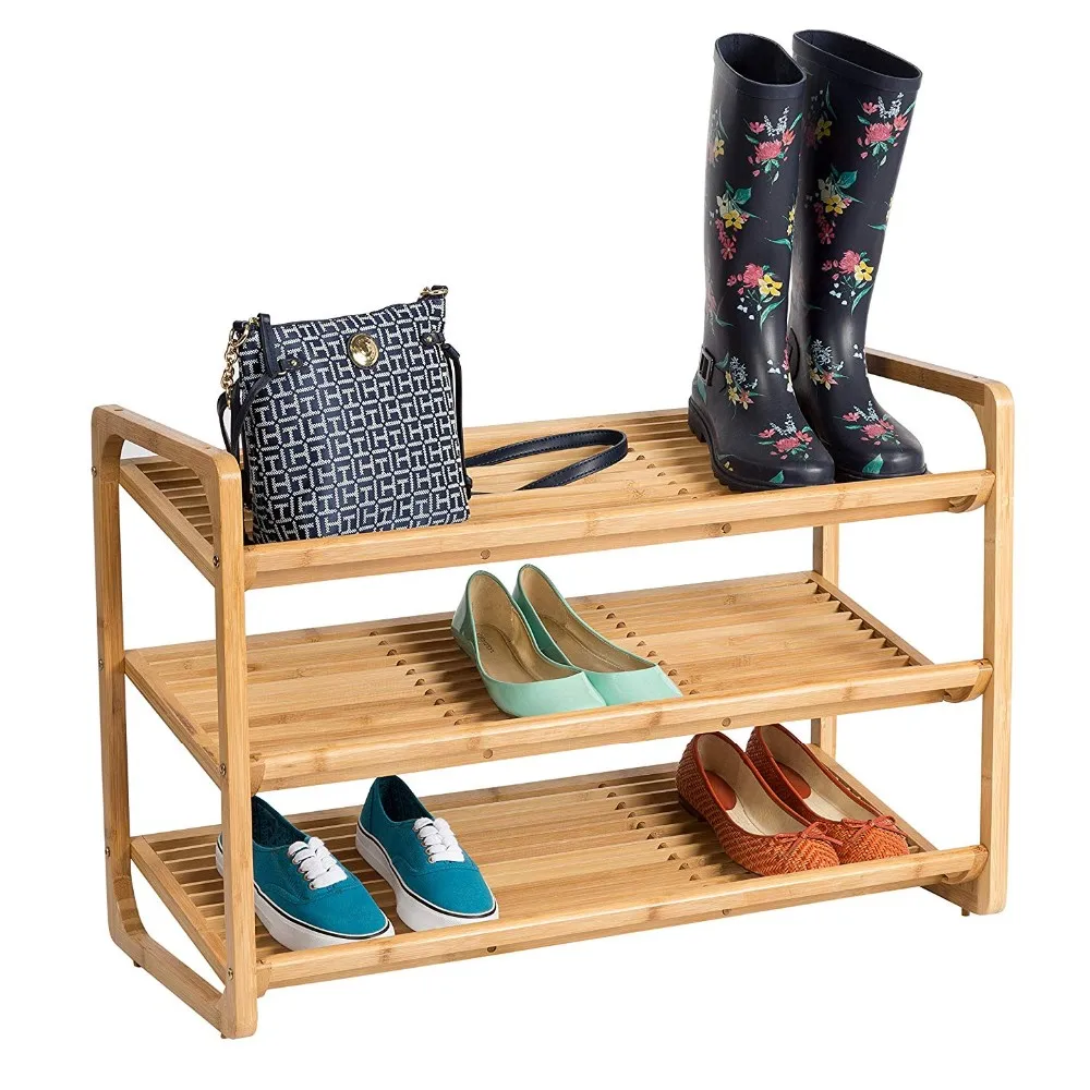 Custom Logo 3 Tier Bamboo Shoes Rack And Shoe Shelf Storage Organizer For Home Office Outside Buy 3 Tier Bamboo Shoes Rack Shoe Shelf Storage Shoe Shelf Storage Organizer Product On Alibaba Com