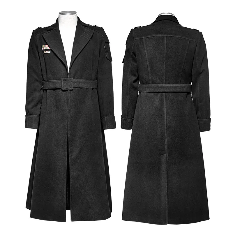 Y 697 ゴシック男性冬軍服スタイルビッグターンダウン襟ロングコート Buy ゴシックロング冬コート ターンダウン襟ロングコート 男性ロングコート Product On Alibaba Com