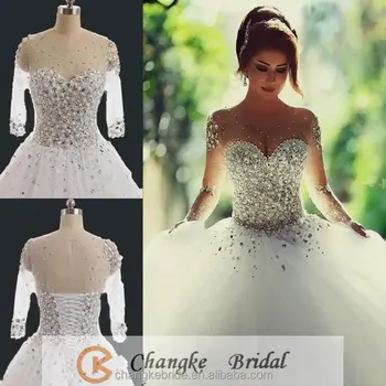 crystal wedding dress