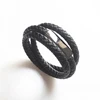 On Stock Custom logo Customized Leather Steel Stainless Cuff Wire Gold Micro Data Type C Usb Bracelet Charging Cable For Iphone