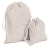 Eco-friendly cheap promotional natural color Cotton Drawstring Shoe Bags With Your Logo