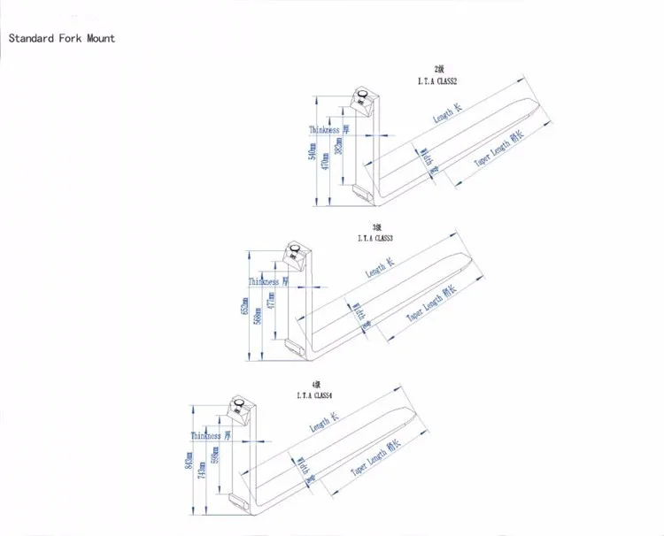 Standard Forklift Dimensions Pallet Forks For Forklift Buy Pallet