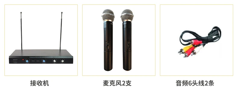 0GymSong karaoke VHF Wireless ECHO microphone system