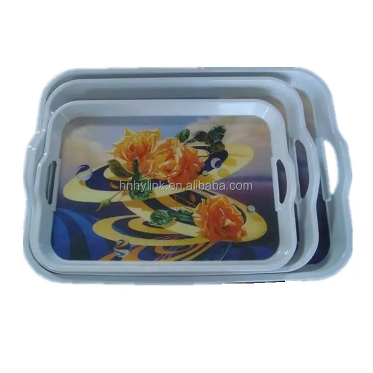 Wholesale Melamine Buffet Food Storage Tray Hospital Food Tray Plastic