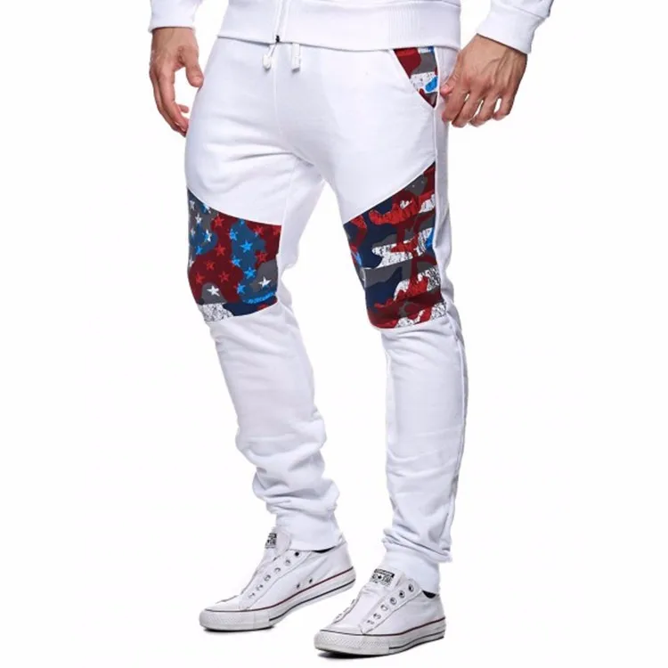 Custom White Fleece Sweat Pants Slim Fit Jogger Pants Men Sweatpants ...