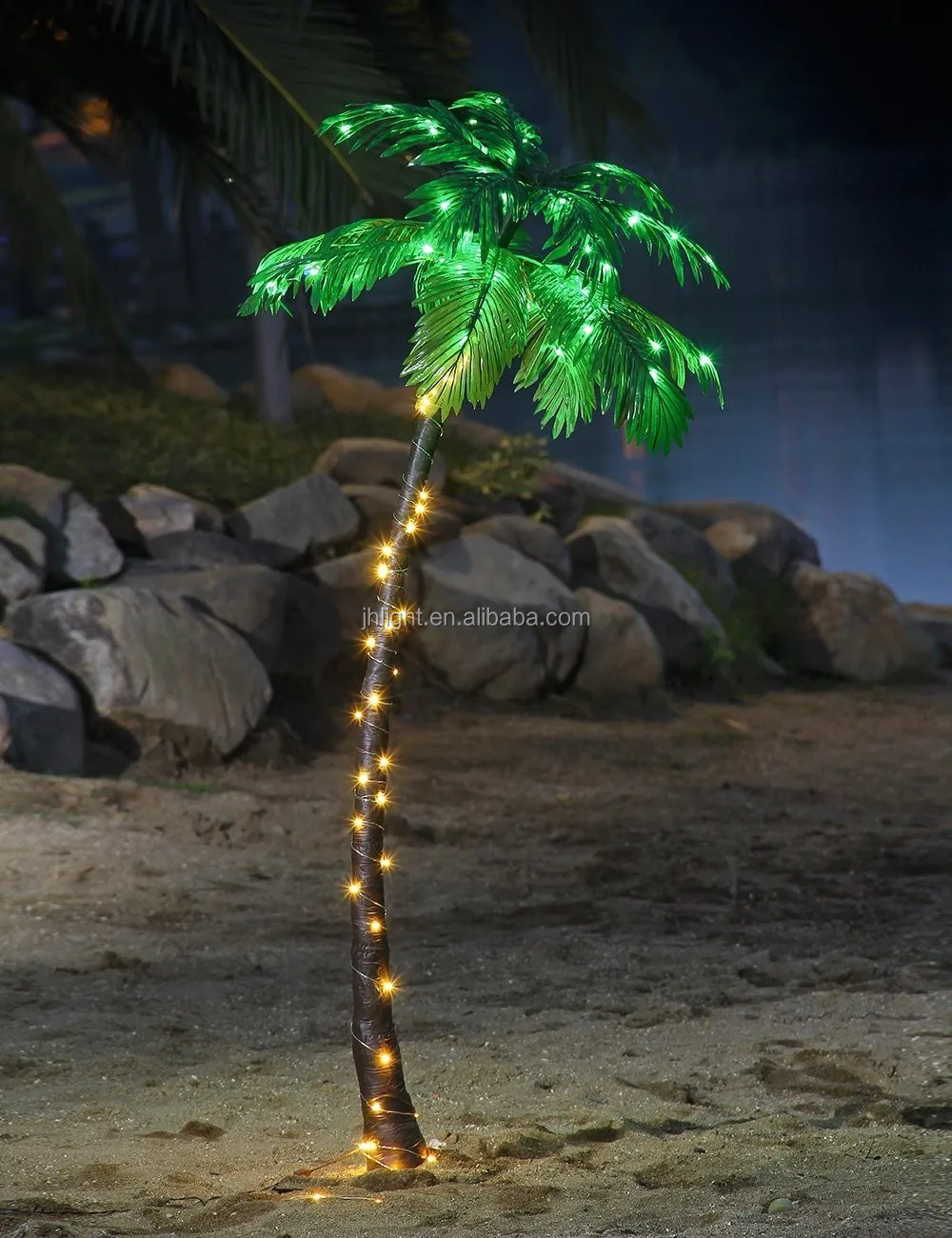 5 Foot Lighted Tropical Palm Tree 150 Clear Lights Indoor Outdoor Use Buy Palm Tree Christmas
