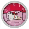 10'' Metal Wall Clock with hello kitty painting
