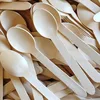 6 Inches Disposable Natural Wooden Spoon Cake Dessert Eco-friendly Spoon for Party Supplier