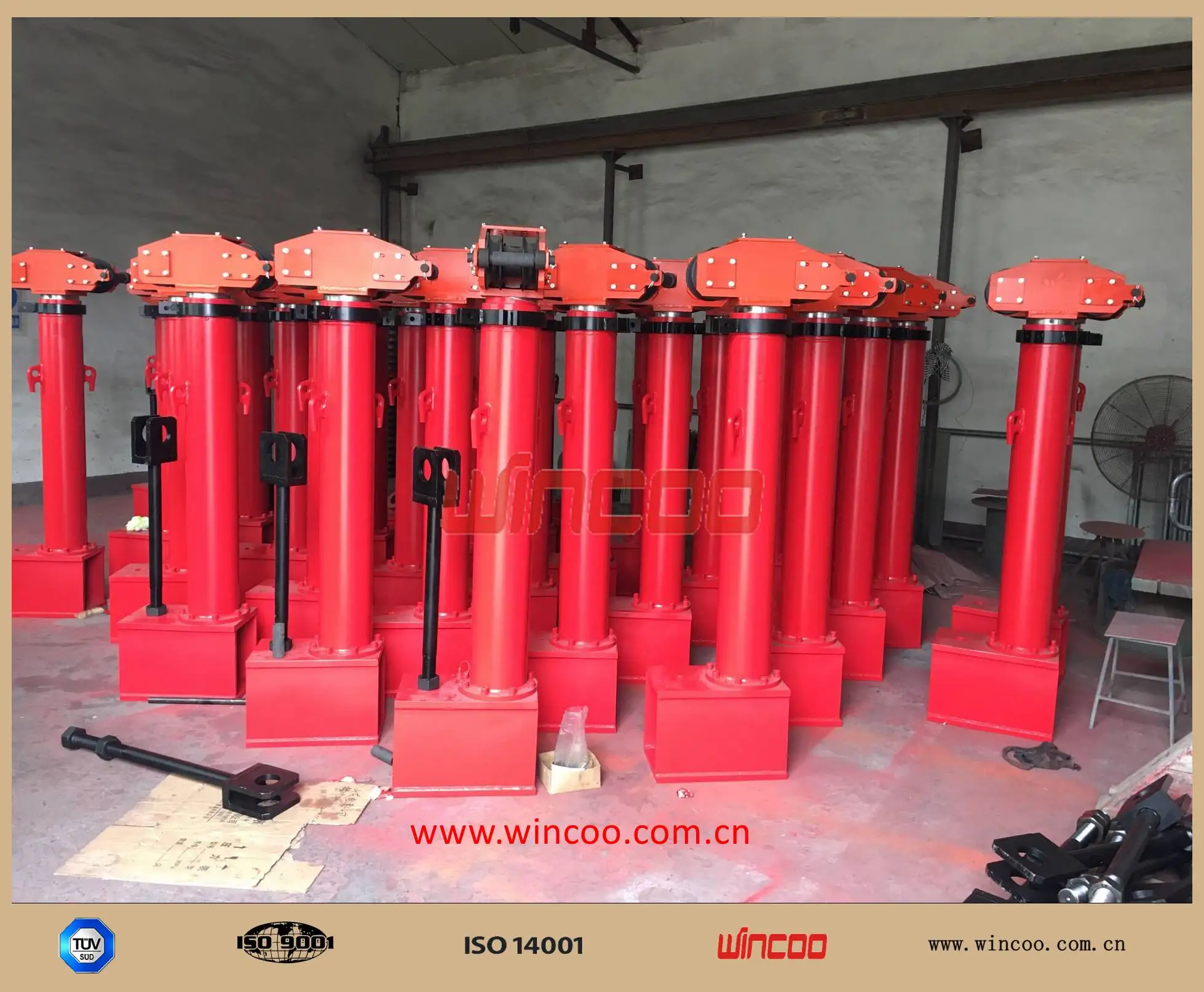 Hydraulic Lifter for Tank/Tank lifting hydraulic jacks/ Top to Bottom