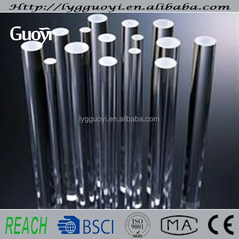 Transparent Monocrystalline Silicon Fuse Quartz Rod Buy Quartz Rod