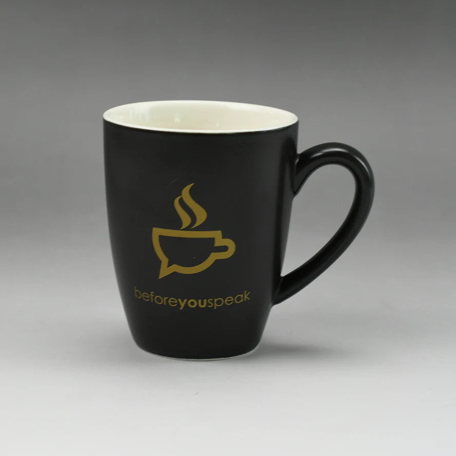 Promotional Custom Logo Maple Leaf Embossed Ceramic Coffee Mug - Buy ...