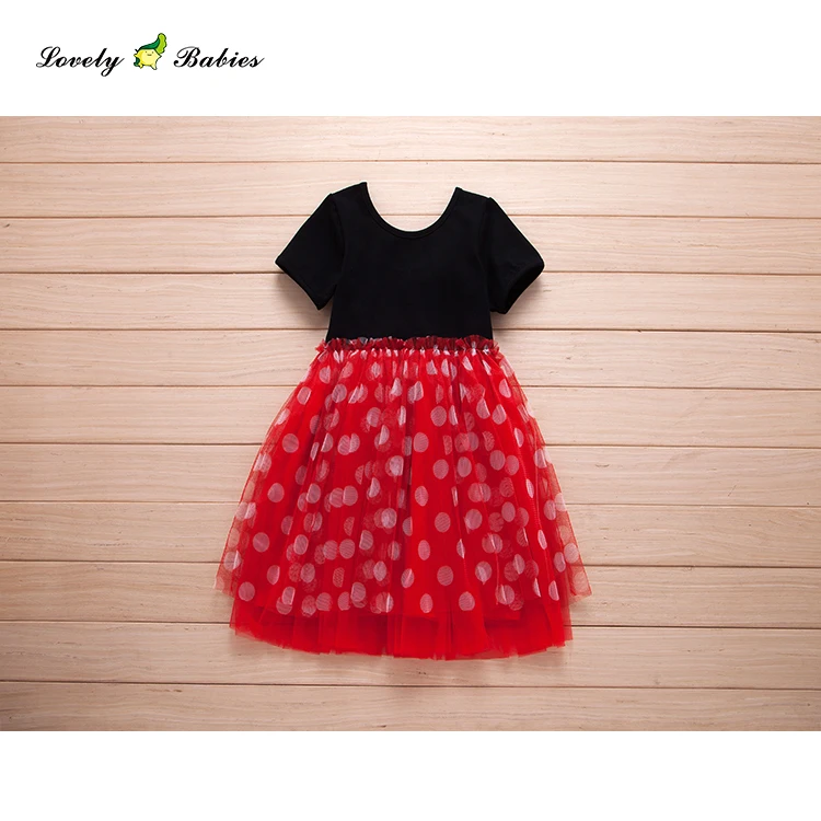 black and red dress for baby girl
