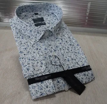 white floral dress shirt