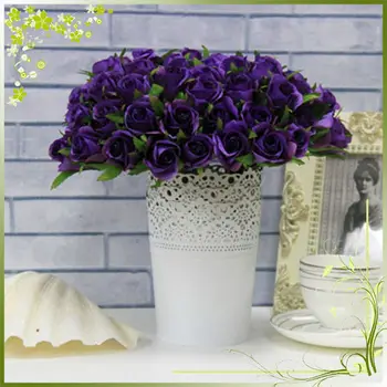 Qh26 0036 Artificial Flowers 26 Heads Rose Bush For Indoor Decoration And Wedding Qh26 0036 Artificial Flowers 26 Heads Rose Bush For Indoor Decoration And Wedding