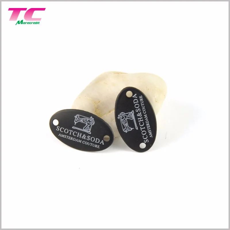 Best Selling Custom Printed Metal Clothing Label Matt Black Metal Tags Supplier - Buy Printed ...