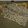 Snow Leopard Print Rug Faux Fur Leopard Hide Rug Animal Printed Carpet