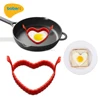 heat resistant eco friendly silicone egg ring heart sharp egg tools egg cooker