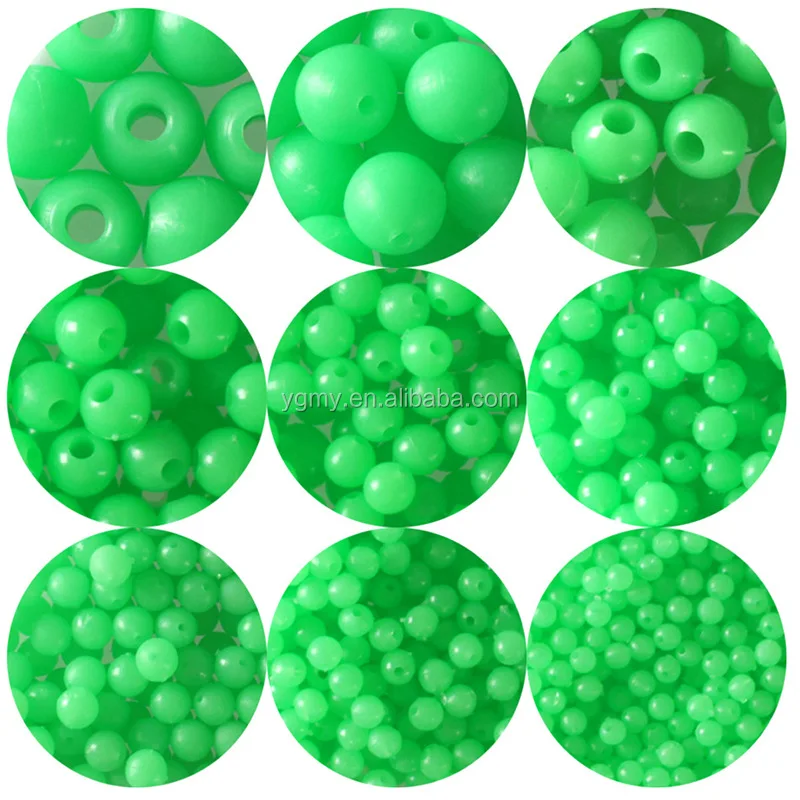Details about   900Pcs Oval Luminous Fishing Beads Glow InThe Dark Lure Floating Float Tackles 