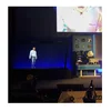 Holographic projection system pepper ghost effect and utilize it for large public events like concerts