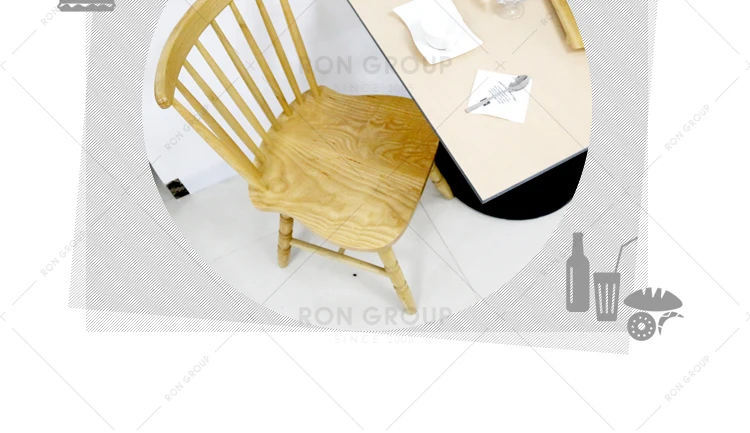 Foshan wholesale restaurant modern beech wooden dining chair